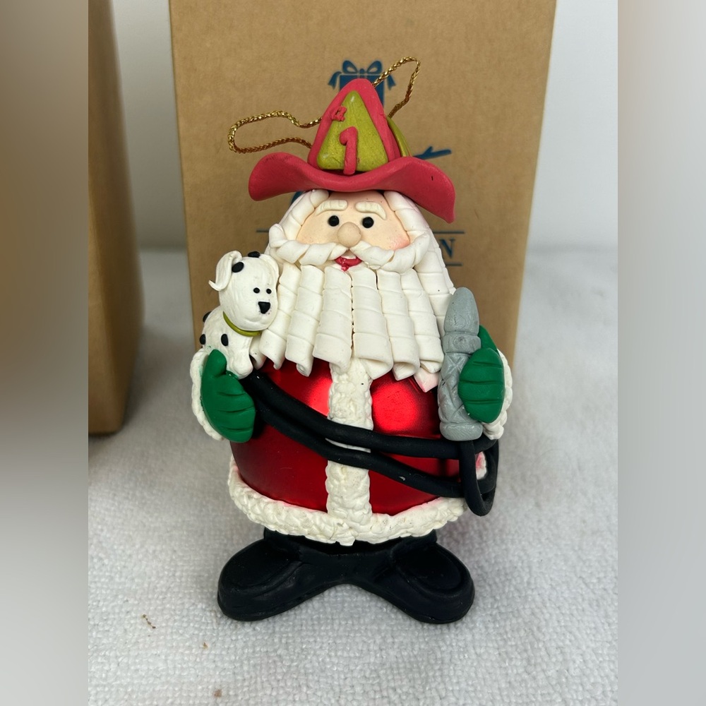 2 - Avon NOS VTG '1998' Occupational Santa Ornaments (Nurse & Fireman) - Picture 9 of 17